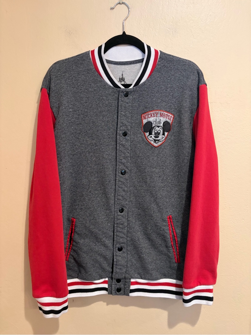 Awesome Vintage Mickey Mouse Club Varsity Jacket, Men’s size M